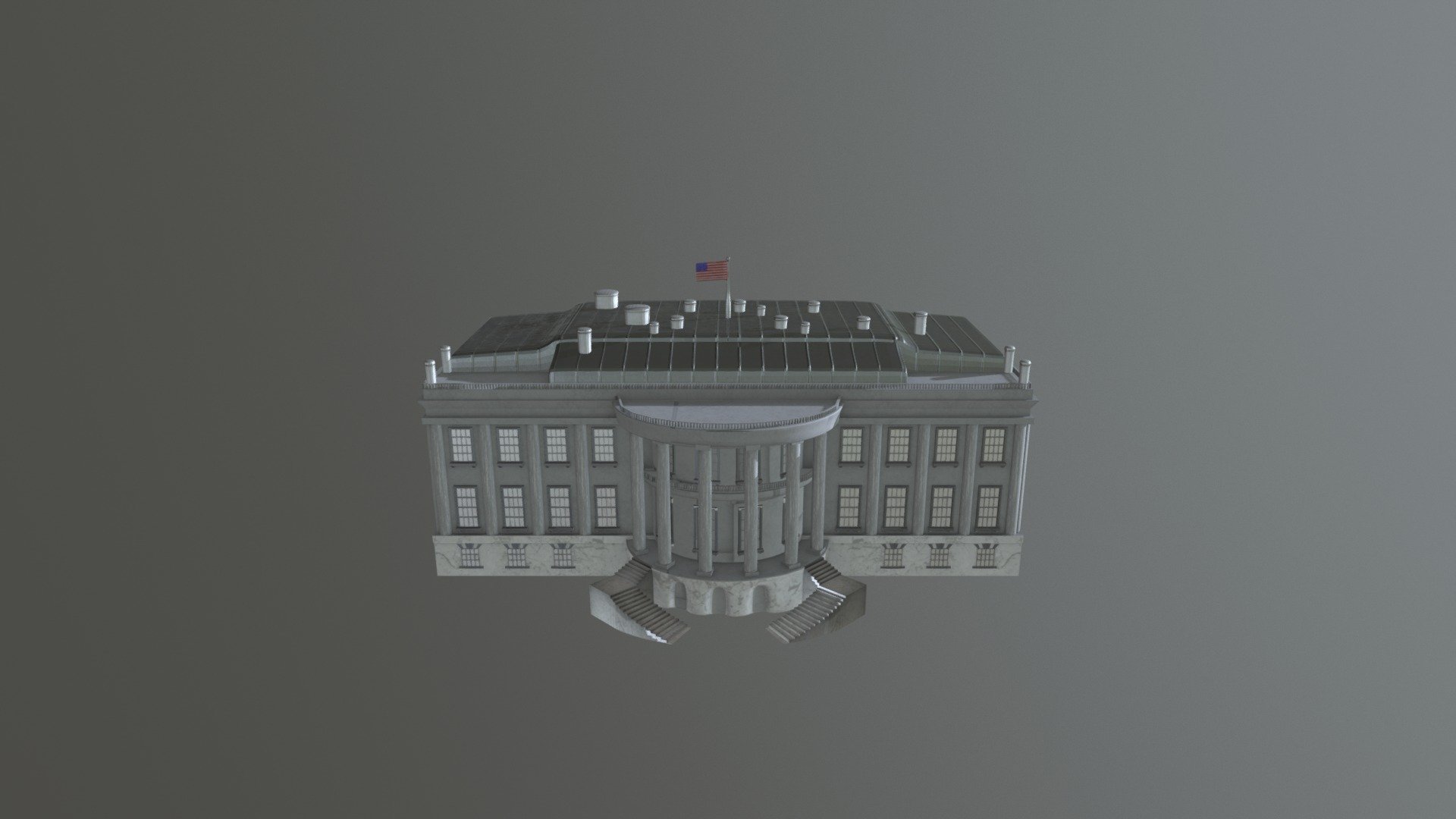 White House - White House KubaKrise - 3D model by maxwoedl 3d model