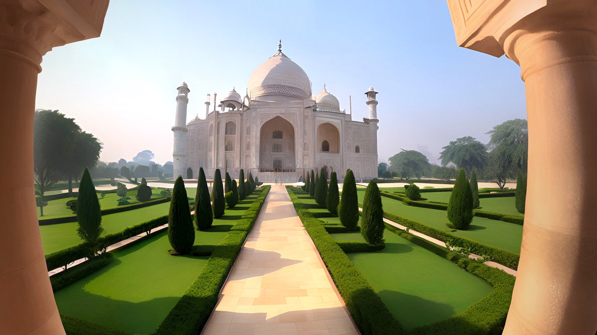 Experience the breathtaking Taj Mahal like never before with our 360 panorama view. Immerse yourself in the grandeur of this iconic monument as it stands against the backdrop of the Indian sky. Gaze upon the intricate marble work, the majestic domes, and the serene reflecting pool, all in stunning detail. As you virtually navigate through this immersive panorama, you’ll be transported to the heart of India’s rich history and architectural marvels. Explore every angle, every curve, and every intricate design of this UNESCO World Heritage site, all from the comfort of your screen. It’s a journey through time and craftsmanship that captures the Taj Mahal’s timeless beauty.”

Beautiful hyper realistic Taj Mahal skybox. Perfect for AR,VR and your rendering scene.

panorama texture: 6144 x 3072

used: AI, Photoshop - Taj Mahal Unveiled: Panorama Journey - Buy Royalty Free 3D model by Deepak_Sharma 3d model