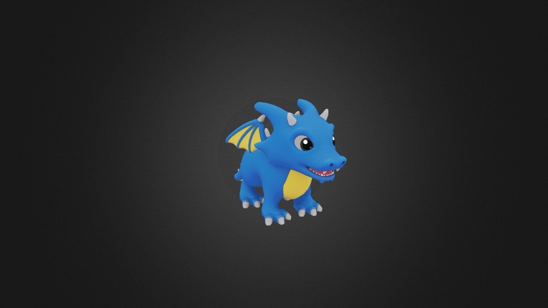 This is a low poly, game-ready stylized chibi/cute dragon that is fully IK-rigged and animated.
It's eyes can look in all directions using UV Offset animation (can't be shown in .FBX unfortunately!).

The texture for the eyes can easily be replaced to create a variety of cartoony eye effects (like swirly dizzy eyes, if you wish).

The model uses 6188 Triangles and a diffuse texture.

There are 10 colour variations included (Orange, Black, Purple, Green, Blue, Red, White, Yellow, Pink &amp; Teal) - Little Dragon - Buy Royalty Free 3D model by Tom (@tompoon) 3d model