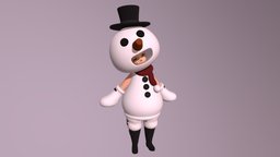 [FF14] Lalafell snowman, finalfantasy, ff14, ffxiv, zbrush, lalafell
