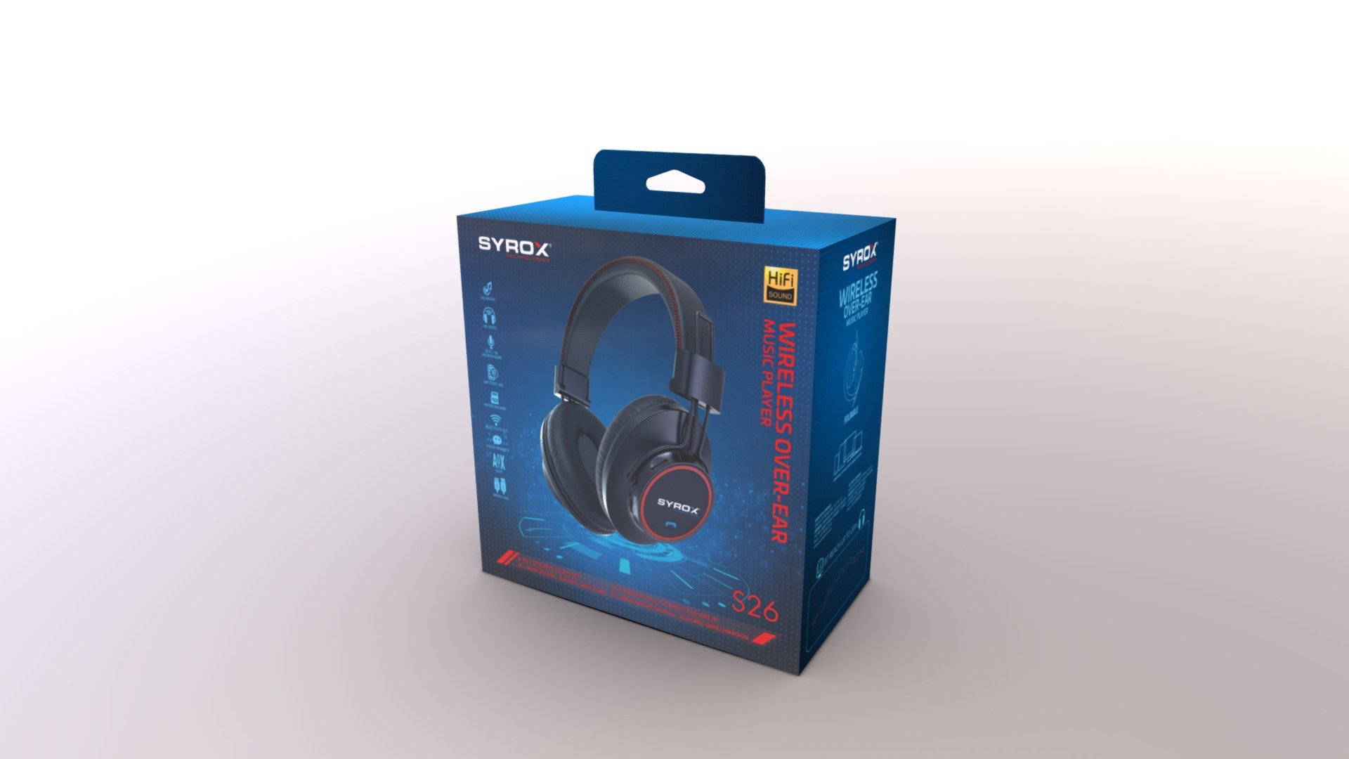 headphones box design - headphones box design - 3D model by ozgurx 3d model