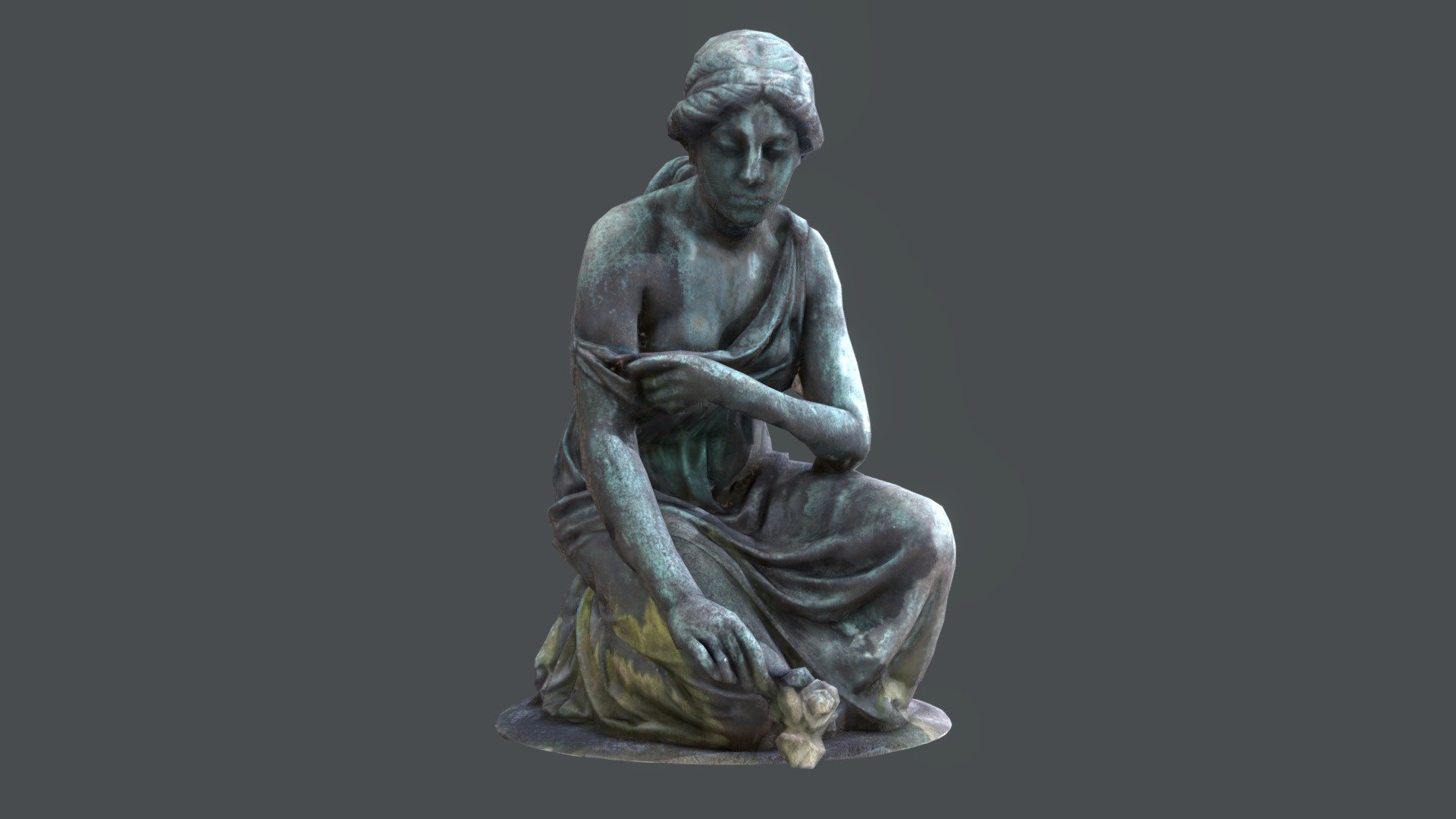 Photogrammetry - 32 Pictures

7800 Polygons!

Optimized for use in Game Engines such as Unity and Unreal

PBR Textures - Statue of Grief PBR - Low Poly - 3D model by GamePoly (@triix3d) 3d model