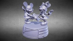 Mickey & Minnie Music Box music, mickey, box, dancing, minnie