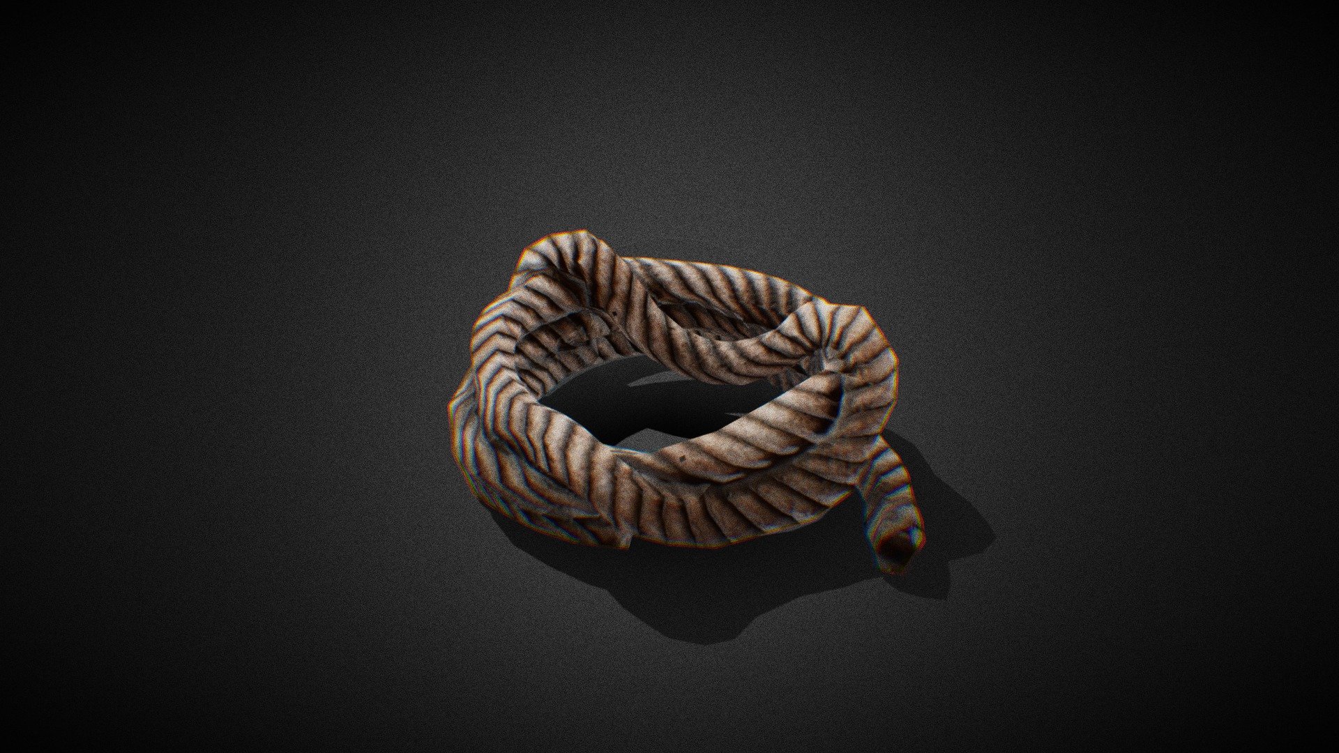junk item - rope, for survival wasteland game 3d model