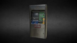 Subway TicketMachine metro, subway, machine, low-polygon, ticket, low-poly-model, 3dmax-modeling, 3dmax-lowpoly, ticket-vending-machines, substancepainter, substance, low-poly, low