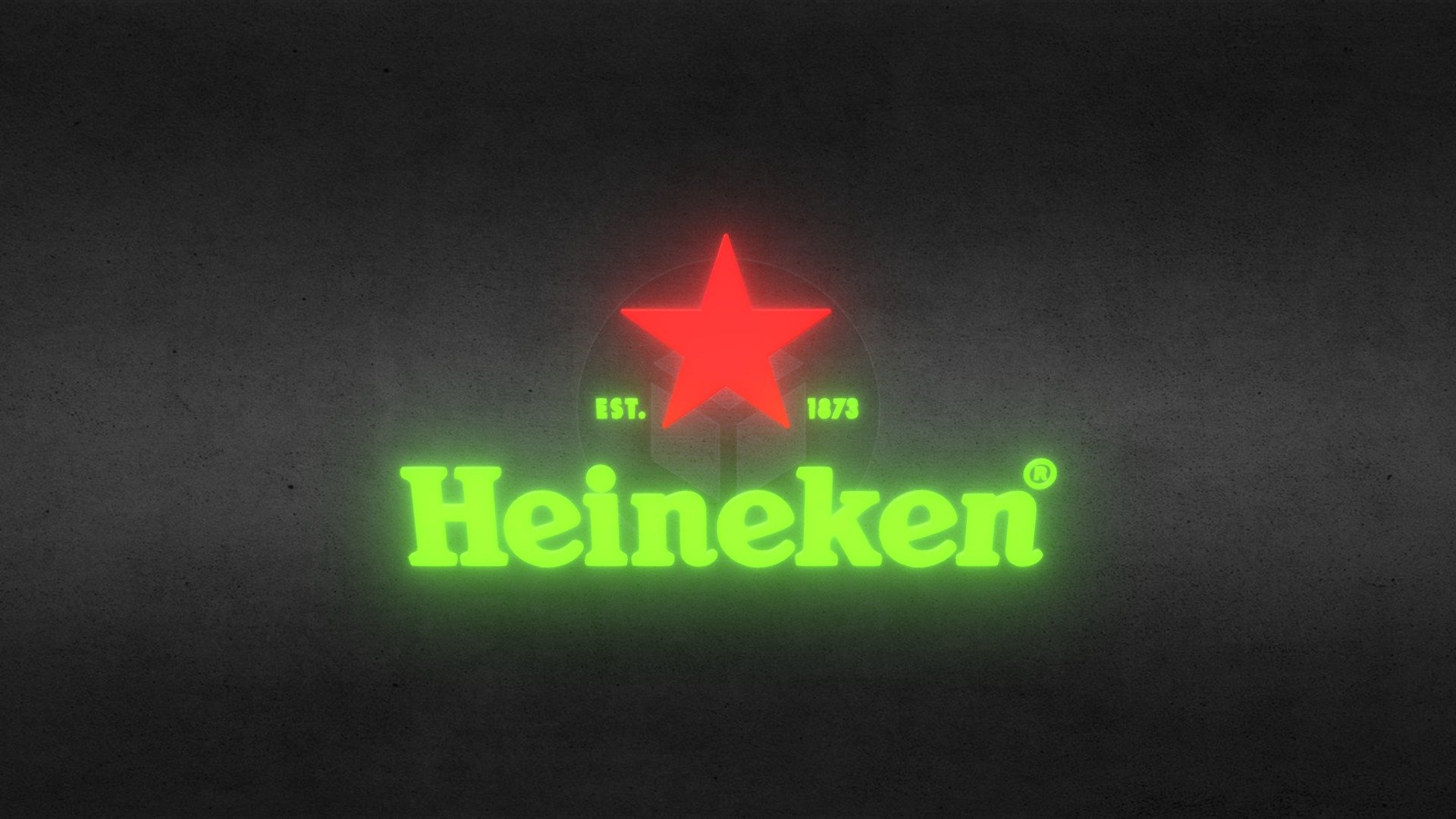 EN: Heineken logo made in Autodesk Maya together with Adobe Illustrator.
I used an Illustrator vector to create the 3D object.

BR: Logo da heineken feita no Autodesk Maya junto com o Adobe Illustrator.
Usei um vetor do Illustrator para criar o obejeto 3D 3d model