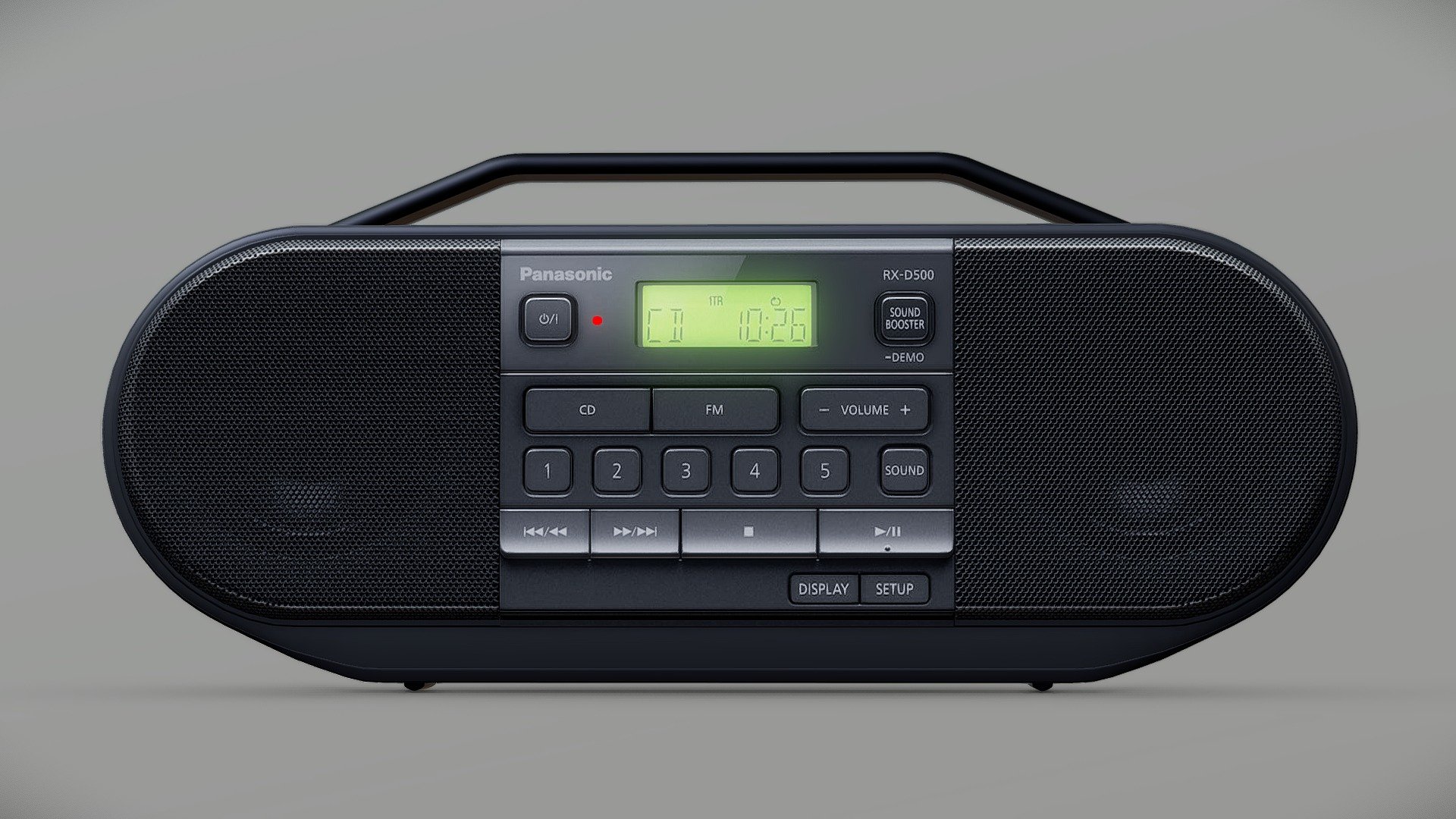 A Replica Of A Modern Portable Radio From Panasonic 3d model