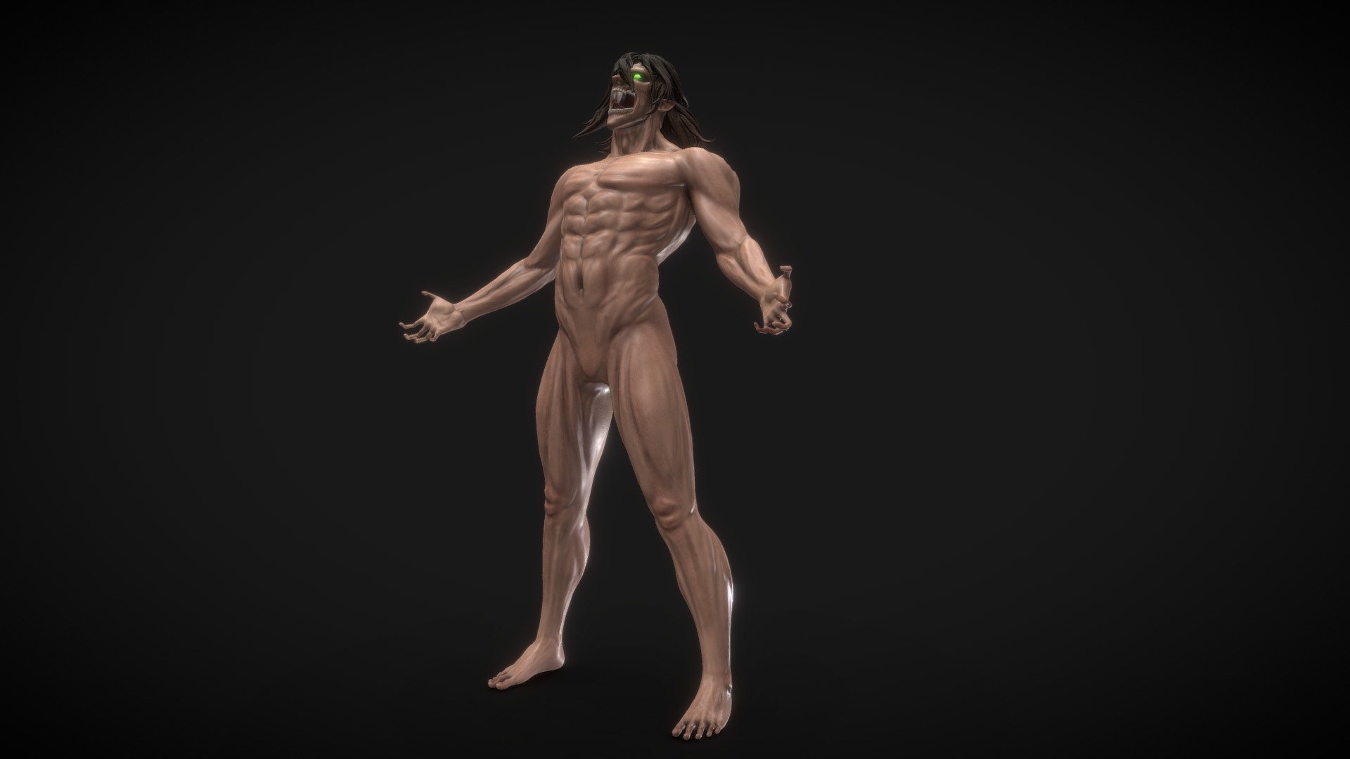 Fanart of Eren's Attack Titan - The Attack Titan - 3D model by Armian 3d model