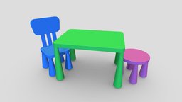 Childrens Chair and Table