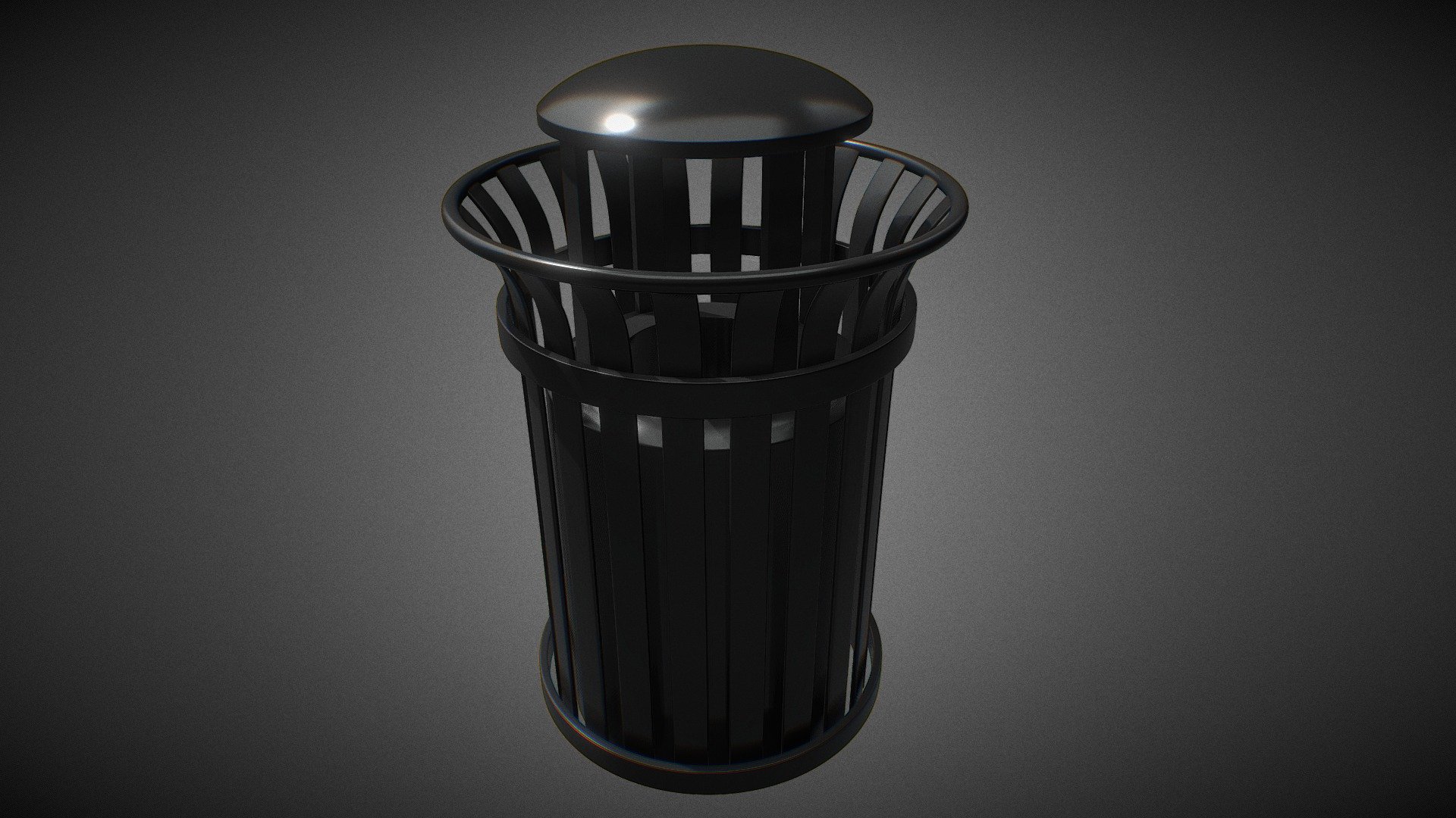City trash bin asset made in blender - City Trash Can - Download Free 3D model by _Tempus_ 3d model