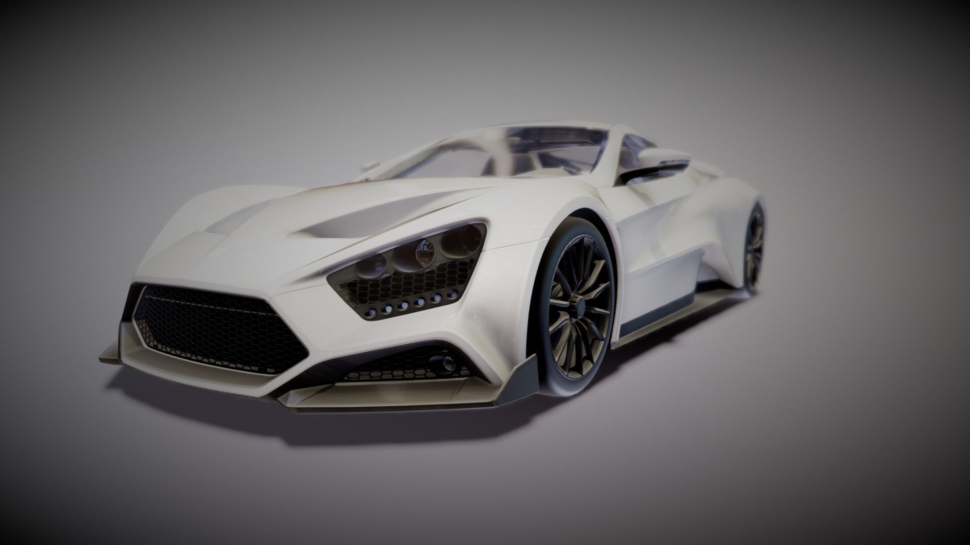 The Zenvo TS1 GT is a limited production sports car manufactured by Danish automobile manufacturer Zenvo Automotive. It was unveiled at the 2016 Geneva Motor Show. Though the TS1 GT shares a similar chassis and body with its predecessor, the ST1, its new powertrain and upgraded interior earn it a new model designation along with the &lsquo;grand tourer' qualification 3d model