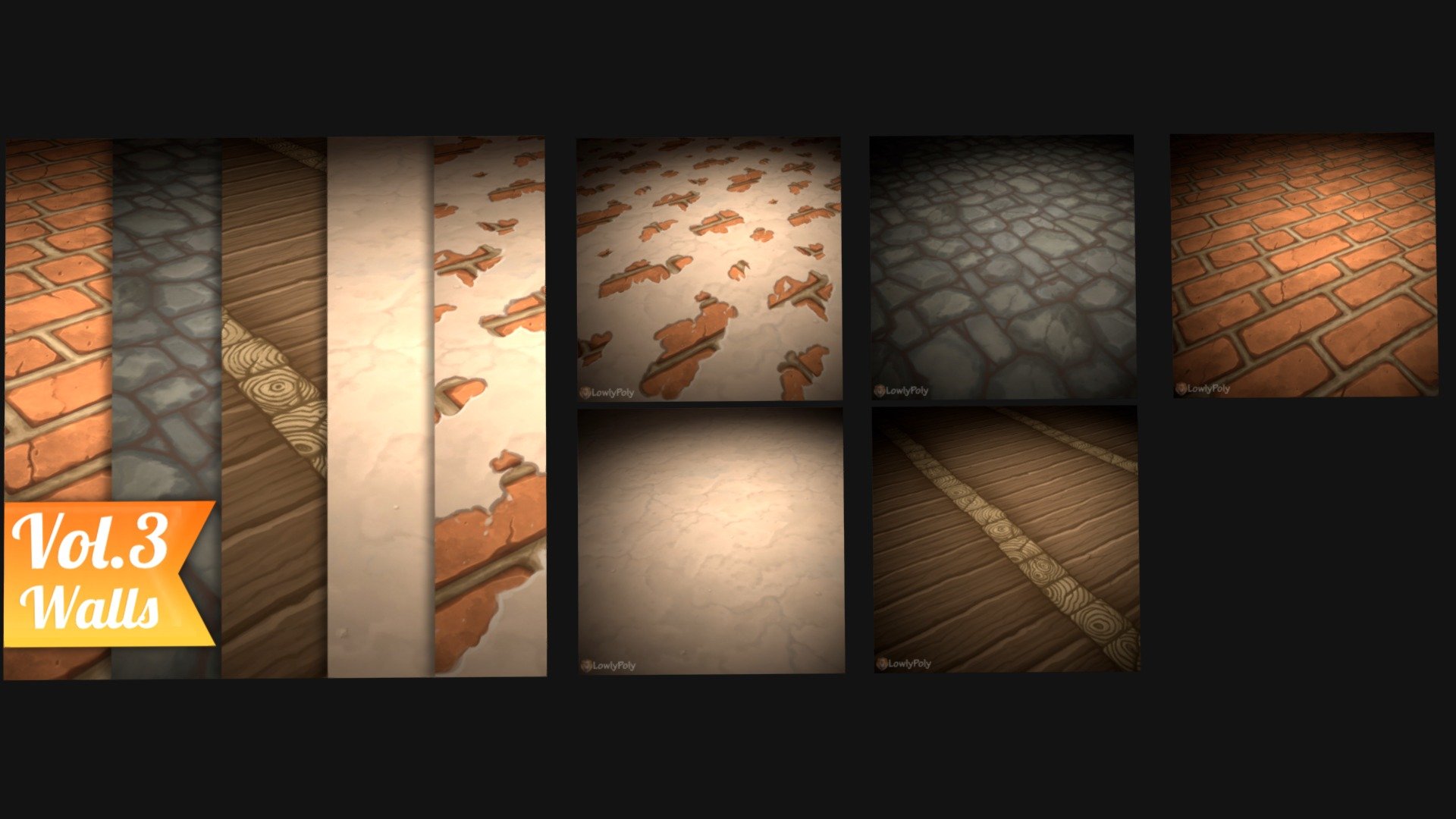 Hand Painted Texture Pack - Vol.3 

Texture set of 5 hand painted, perfectly tillable textures!



Features:

- 5 Hand Painted Texture

- 2048px by 2048px ( easy to downsize to 512*512px )

- PNG format

- Tillable

- Hand Painted

- Normal Map included




*Unity package uncludet - Walls Vol.3 - Hand Painted Texture Pack - 3D model by LowlyPoly 3d model