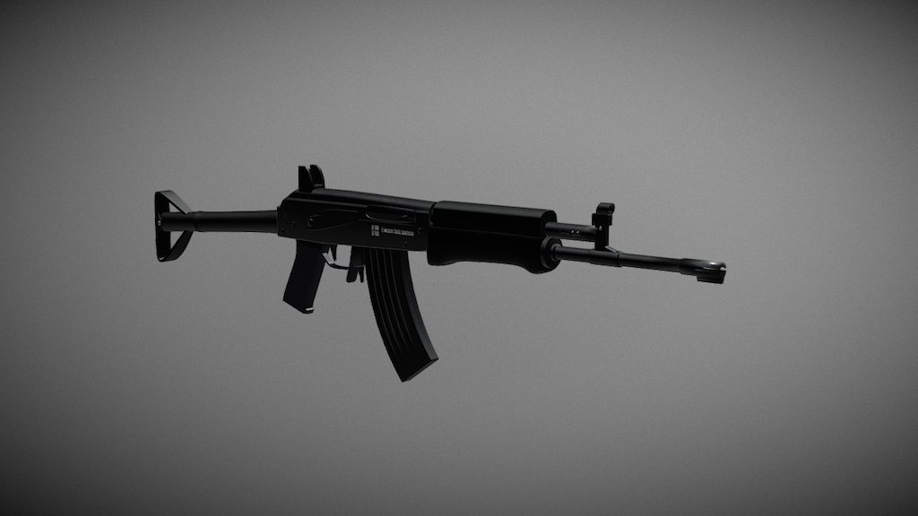 Finnish RK62 assault rifle - 3D model by Simon445 3d model