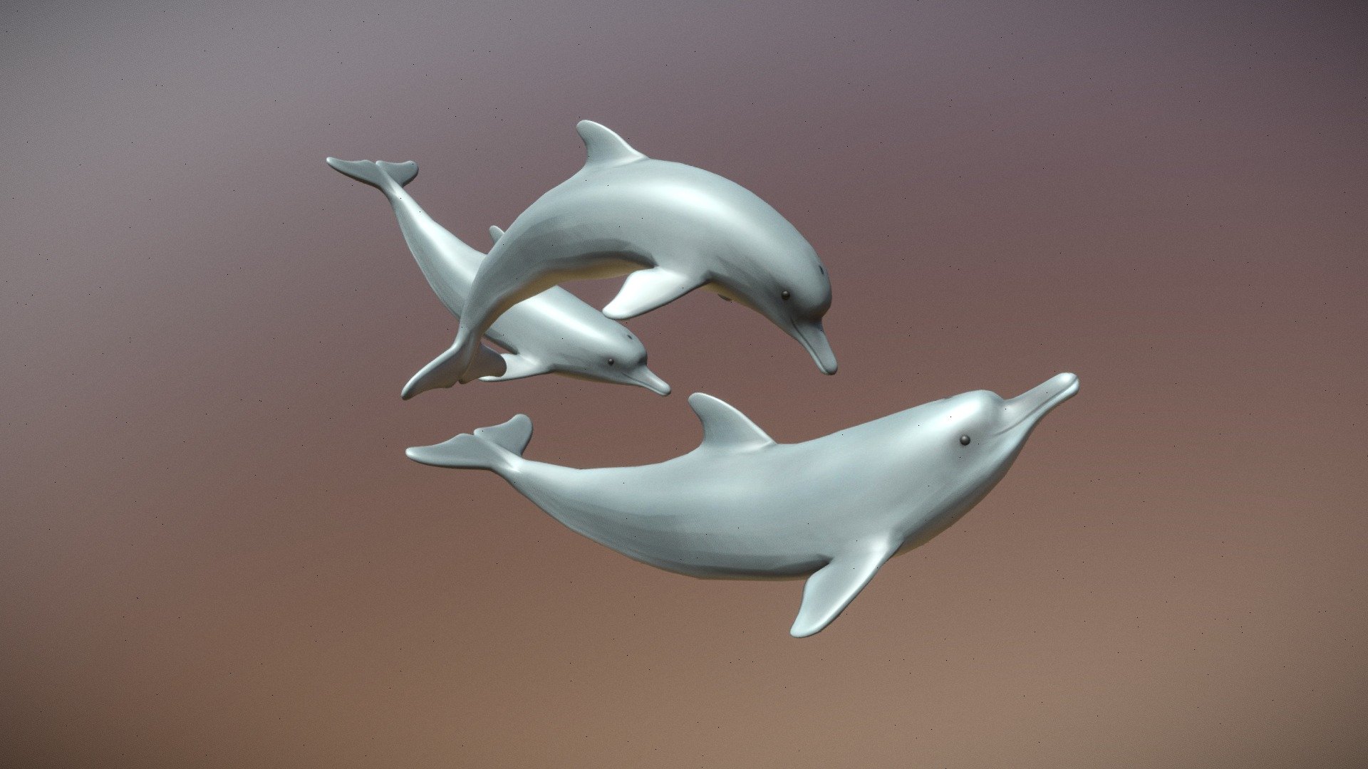 Low poly exercise with Blender. 
3D Artist for video games - IDP
Verona, Italy - Dolphins - Buy Royalty Free 3D model by chiara.dalfior 3d model