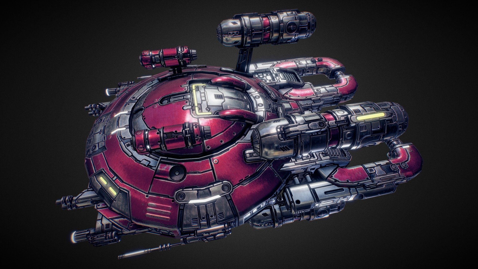 In-game model of a large medium spaceship belonging to the Vanguard faction.



Learn more about the game at http://starfalltactics.com/ - Starfall Tactics — Tizona Vanguard battleship - 3D model by Snowforged Entertainment (@snowforged) 3d model