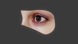 Eye (2021) eye, b3d, realistic, jim, eyelash, blender, blender3d, morren, eyelahses