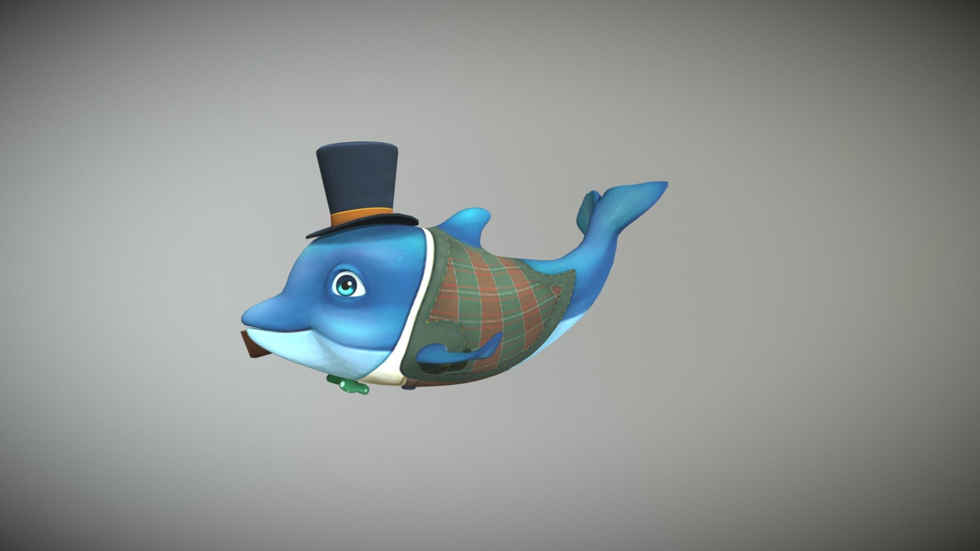 Dolphin Gentleman - 3D model by patatajec 3d model