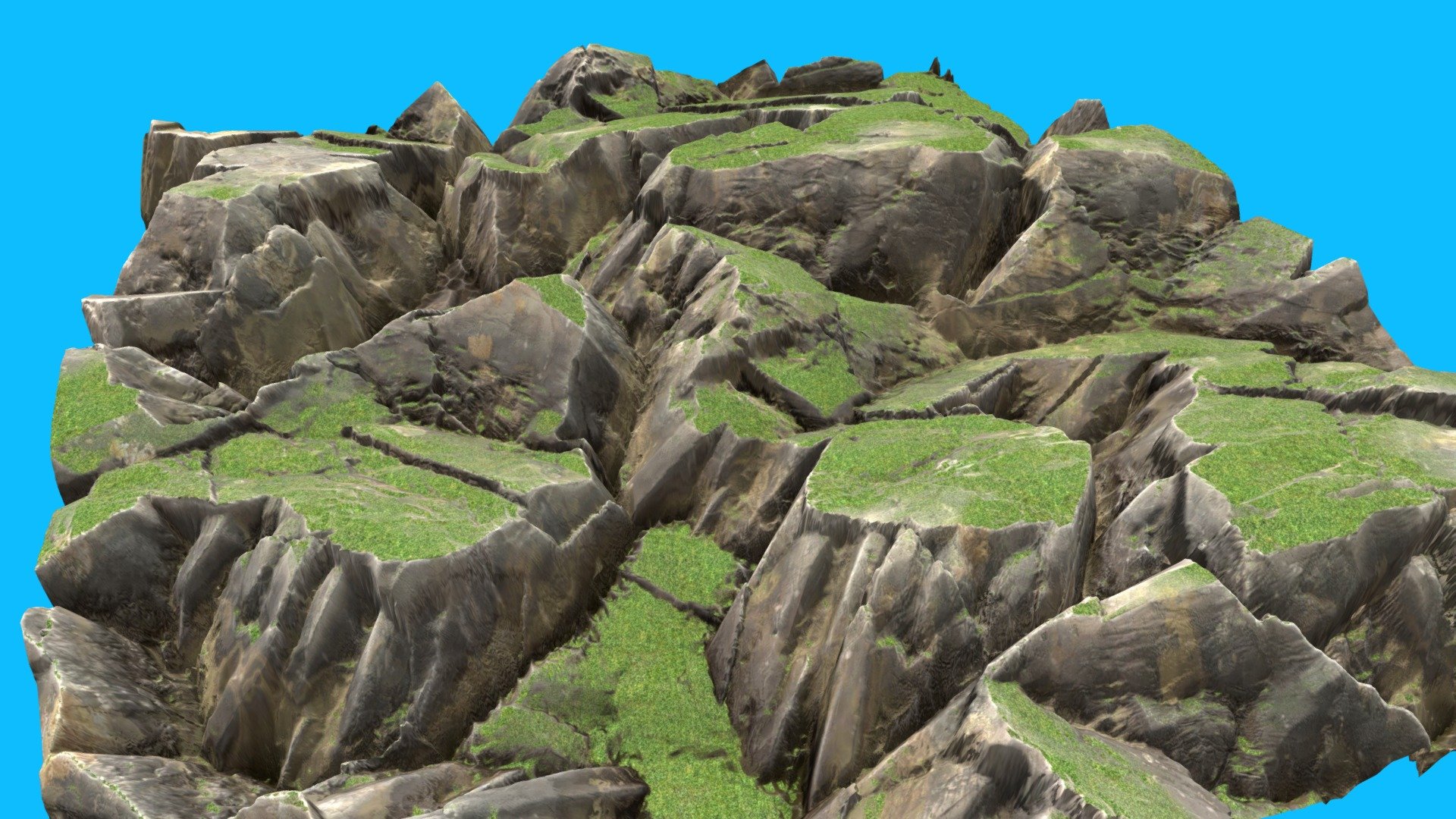 Detailed model of a cliff rocks with grassy patches.
The model look great from every angle and would suit any project. Enjoy 3d model