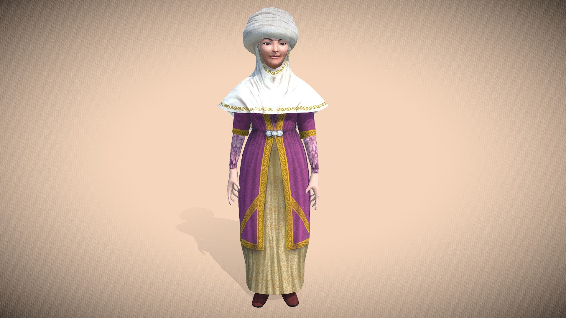 Woman in Kazakh National Costume Animated - Low Poly

Optimized for games (game ready), Suitable for close-UPS, illustrations and various renderings 3d model