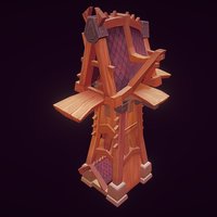 LP WoW tower tower, handpainted, 3dsmax, 3dsmaxpublisher, lowpoly, low, stylized, wow