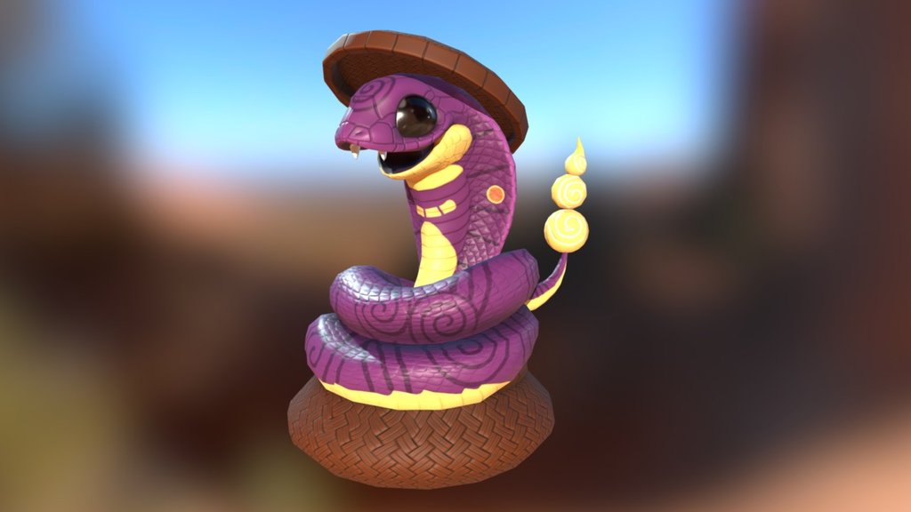 A fanart of the concept art of ekans by Cryptid-Creations (http://cryptid-creations.deviantart.com/art/Ekans-Arbok-629334021).
HP in Zbrush, retopo and Uv in Maya, backing in XNormal, texturing in Photoshing and rendering in Unreal Engine 4.
3.348 triangles and all 1024 textures 3d model