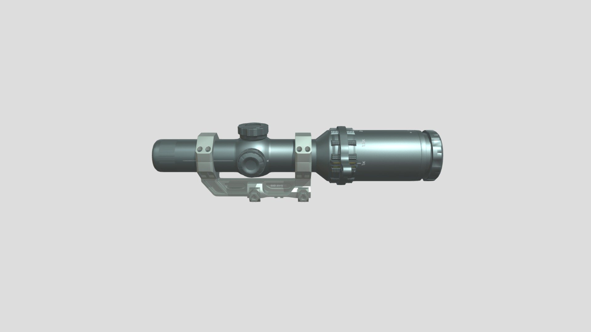 Snioer scope is 3d low poly model. It has 4 textures, all of them packed into the Blender file and in Textures.zip 72792 polygons 72437 vertices Ready for render - Sniper Scope - 3D model by archipovilya 3d model