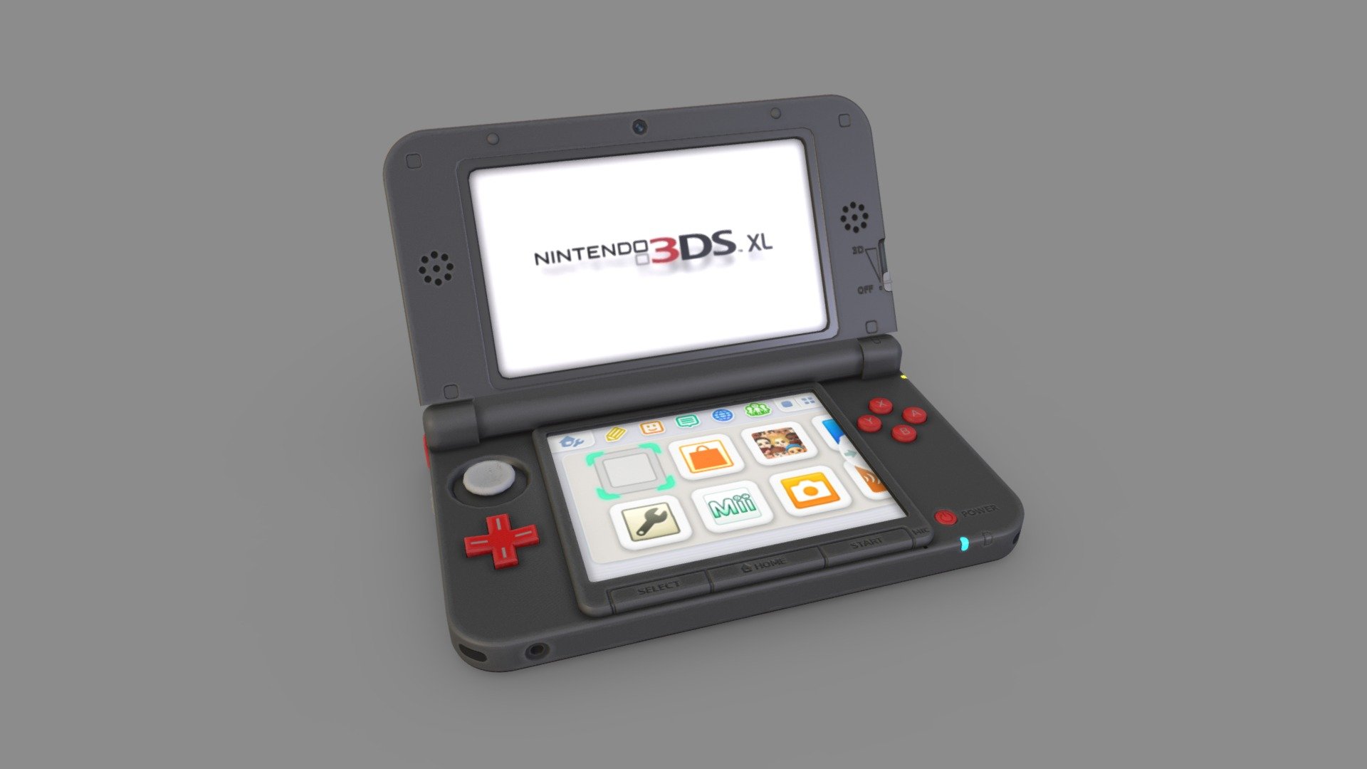 Made for SFM.  http://steamcommunity.com/sharedfiles/filedetails/?id=861794072 - Nintendo 3DS XL - 3D model by Unconid 3d model
