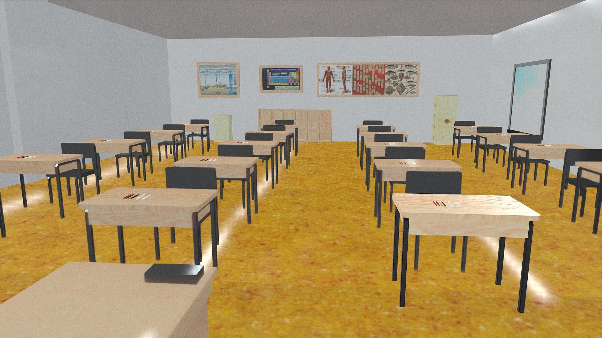 Class Room test - 3D model by arnievank 3d model