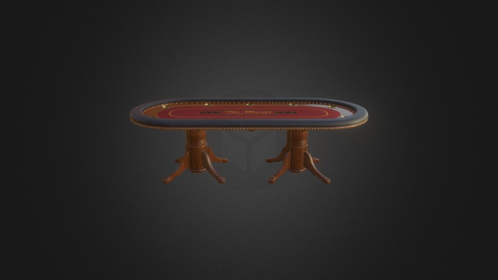 A fancy casino poker table with rim lighting and gold/silver accents. Model is game ready. 

Available at:
http://open-fuse.com/product/poker-table/ - Grand Poker Table - 3D model by Darrell Branch (@OpenFuse) 3d model