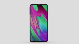 Samsung Galaxy A40 office, computer, device, pc, laptop, tablet, smart, electronics, equipment, headphone, audio, mockup, smartphone, cellular, android, ios, phone, realistic, cellphone, cheap, earphones, mock-up, render, 3d, mobile, home, screen
