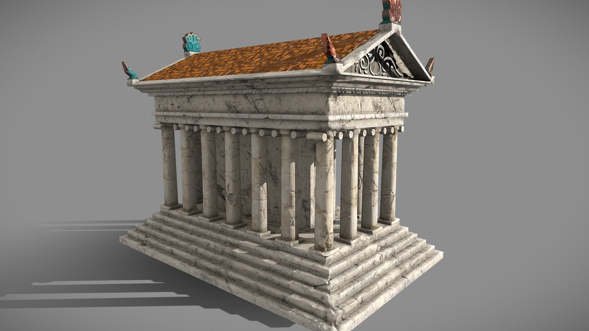 Roman Greco temple aged - Roman Greco Temple Aged - Download Free 3D model by mdsz13 (@shaz13) 3d model