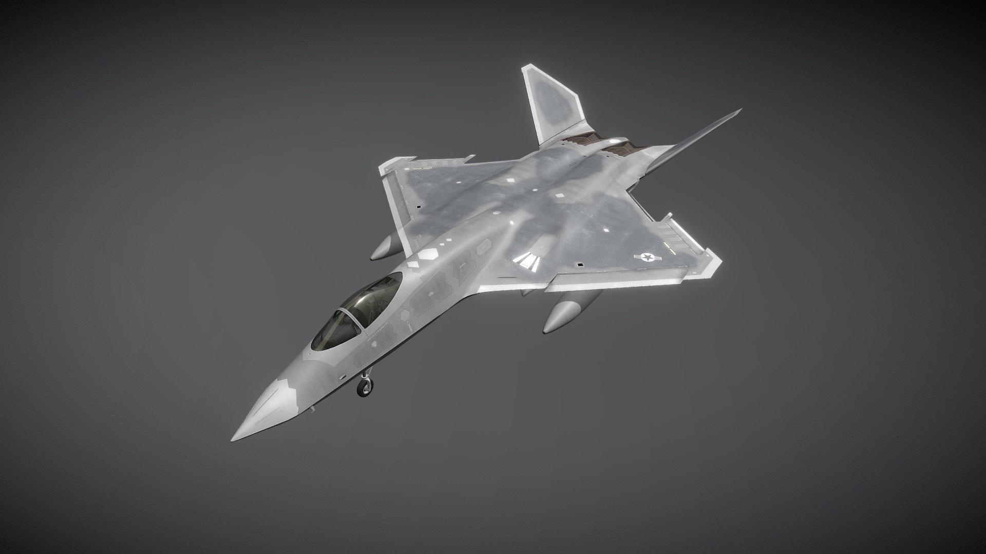 Theoretical production version of the F-23 Black Widow based off of Northrop Grumman production drawings 3d model