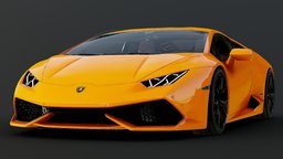 Lamborghini Huracan (Basic Edition) sportscar, realistic, huracan, lamborgini, car, free