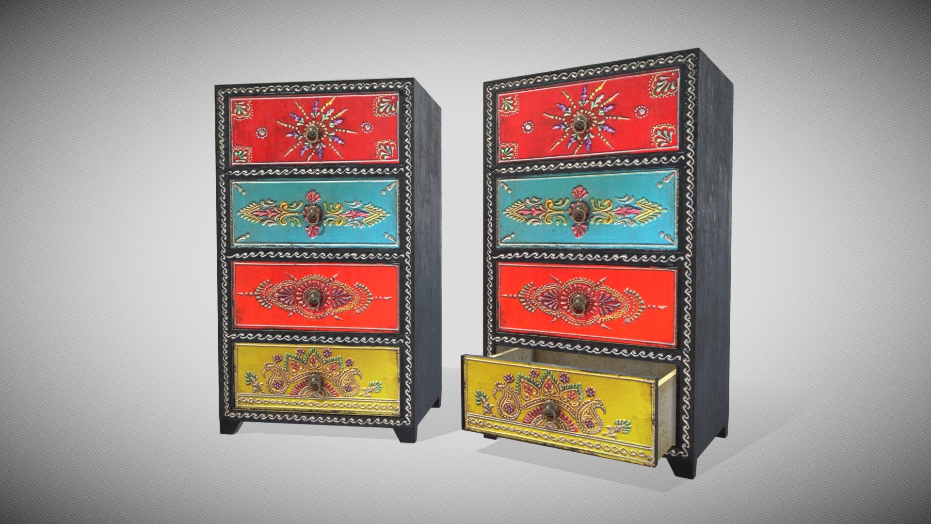 One Material PBR Metalness 4k

All quads - Indian Drawers - Cassettiera_Color - Buy Royalty Free 3D model by Francesco Coldesina (@topfrank2013) 3d model