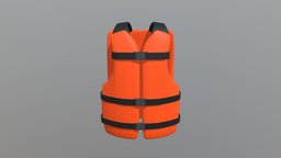 Life Vest Model orange, lifevest, lifejacket, saftyvest