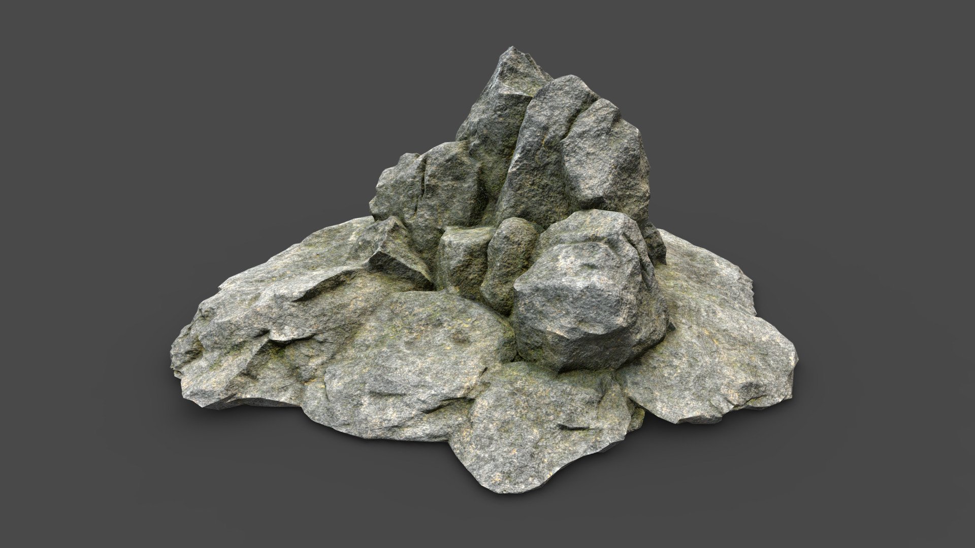 Rock 3_10 low poly

Topology: Tris

Polygon count: 8802

Vertices count: 4403

Textures: Diffuse, Normal, Specular, Glossiness, Curvature, Height, Ambient Occlusion ( all in 4k resolution)

UV mapped with non-overlapping

All files are zipped in one folder. Contains 3 file formats obj, ma &amp; fbx

Useful for games, renders, background scenes and other graphical projects 3d model