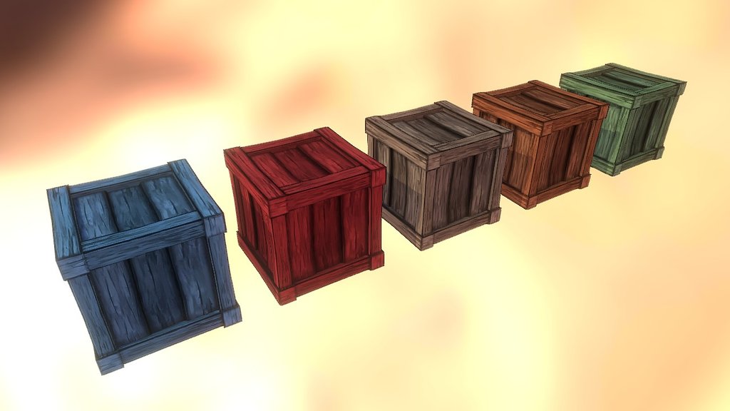 Cartoon Wood Crates  Collection of Very Detailed Wooden Crates. Low Poly, and perfect for mobile games.  5 Different Colour Variants, 1024x1024 Textures created in photoshop in .TGA, Jpg, PNG, Resize them if you need to.  198 Poly 292 Verts  ##Purchase &amp;amp; Download ##$8 - Cartoon Wood Crates - 3D model by GamePoly (@triix3d) 3d model