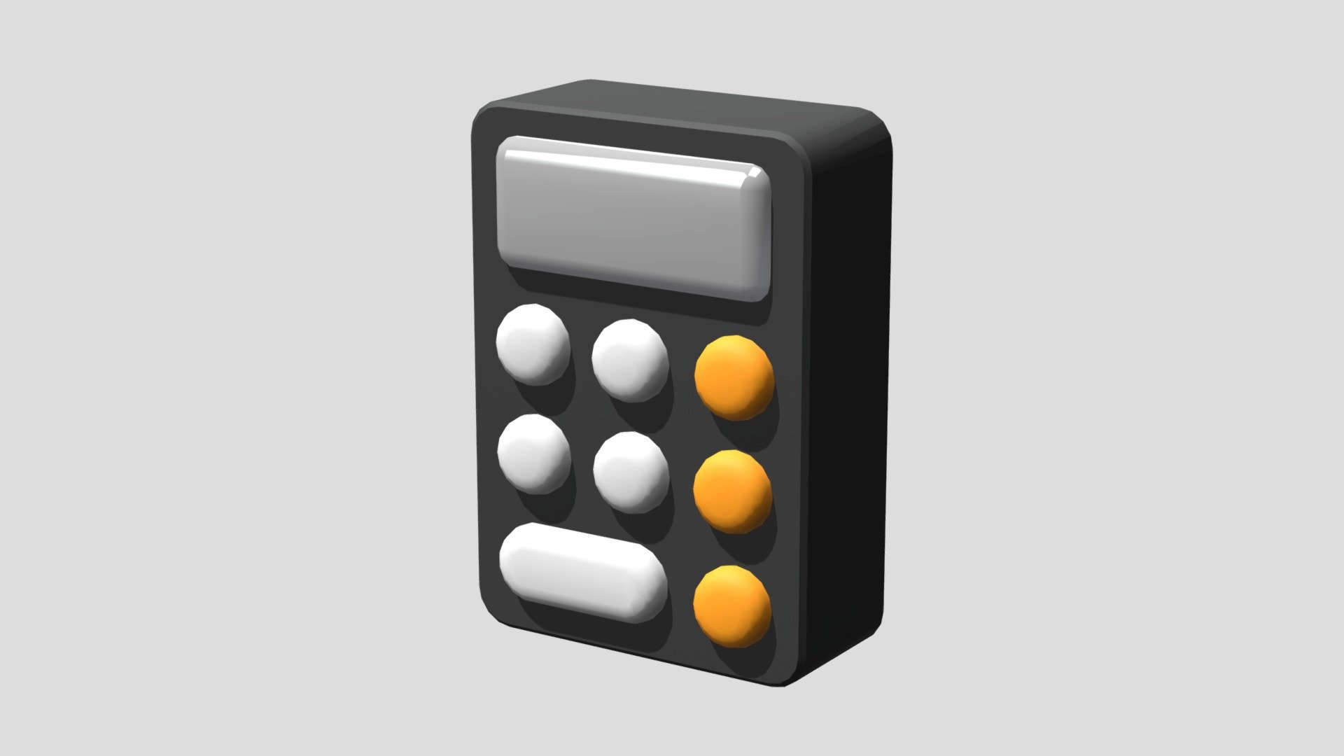 Calculator;  Apple macOS icon - Buy Royalty Free 3D model by stPixel (@innasparrow) 3d model