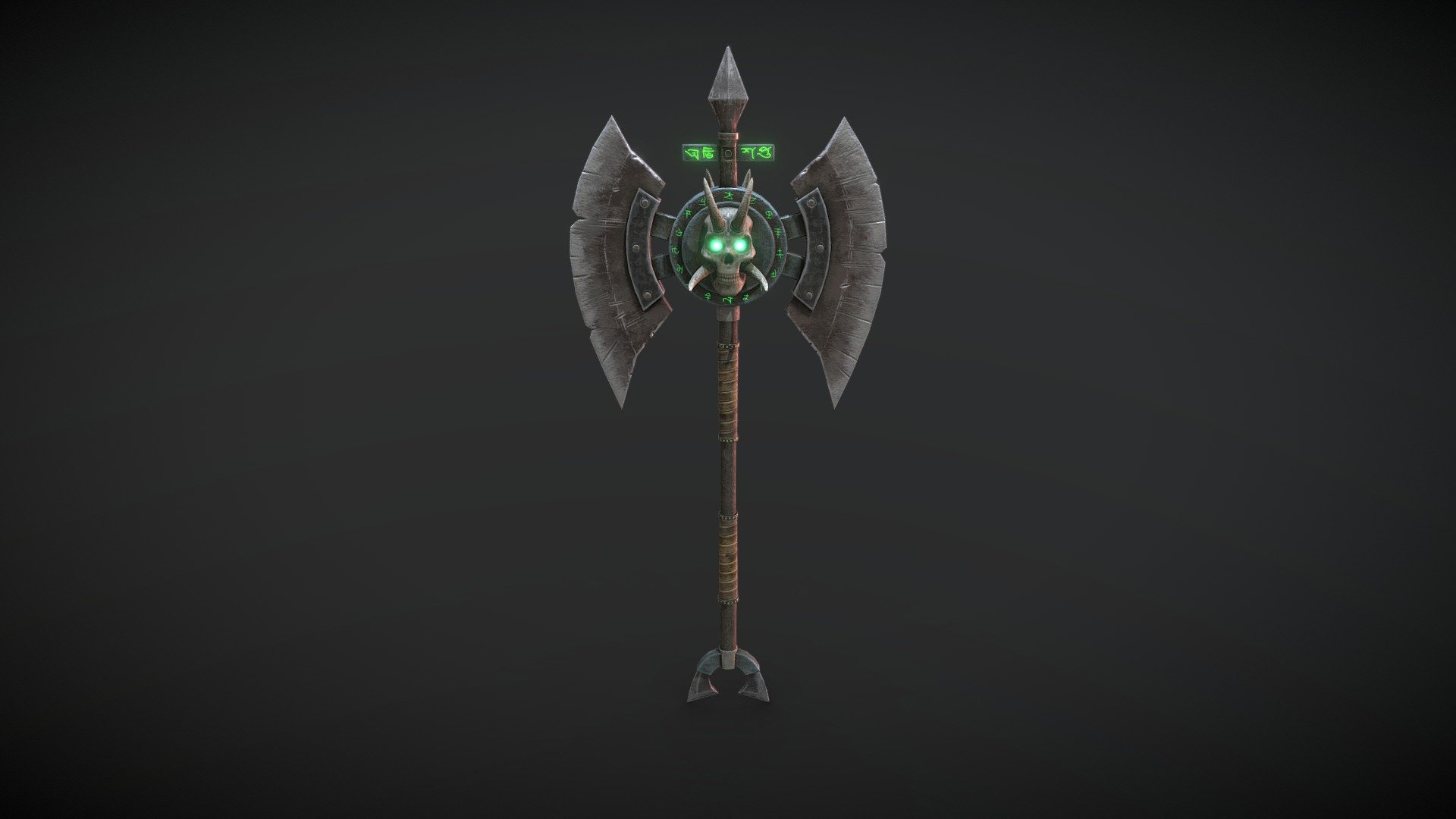 A concept stylized axe, all textures included in 4k 3d model