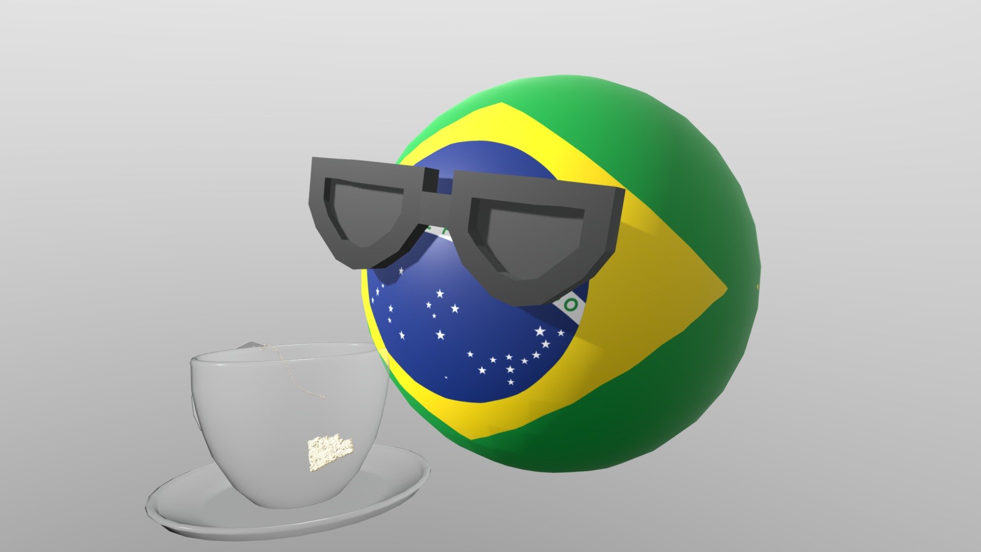 Countryballs pero en 3d 🤑
 - Countryballs Brasil - Download Free 3D model by Countryballs_L.A_RBLX 3d model