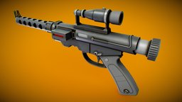 RG4D Blaster Pistol rifle, blaster, substancepainter, substance, weapon, pbr, gameart, starwars, sci-fi, gameasset, gun, gameready