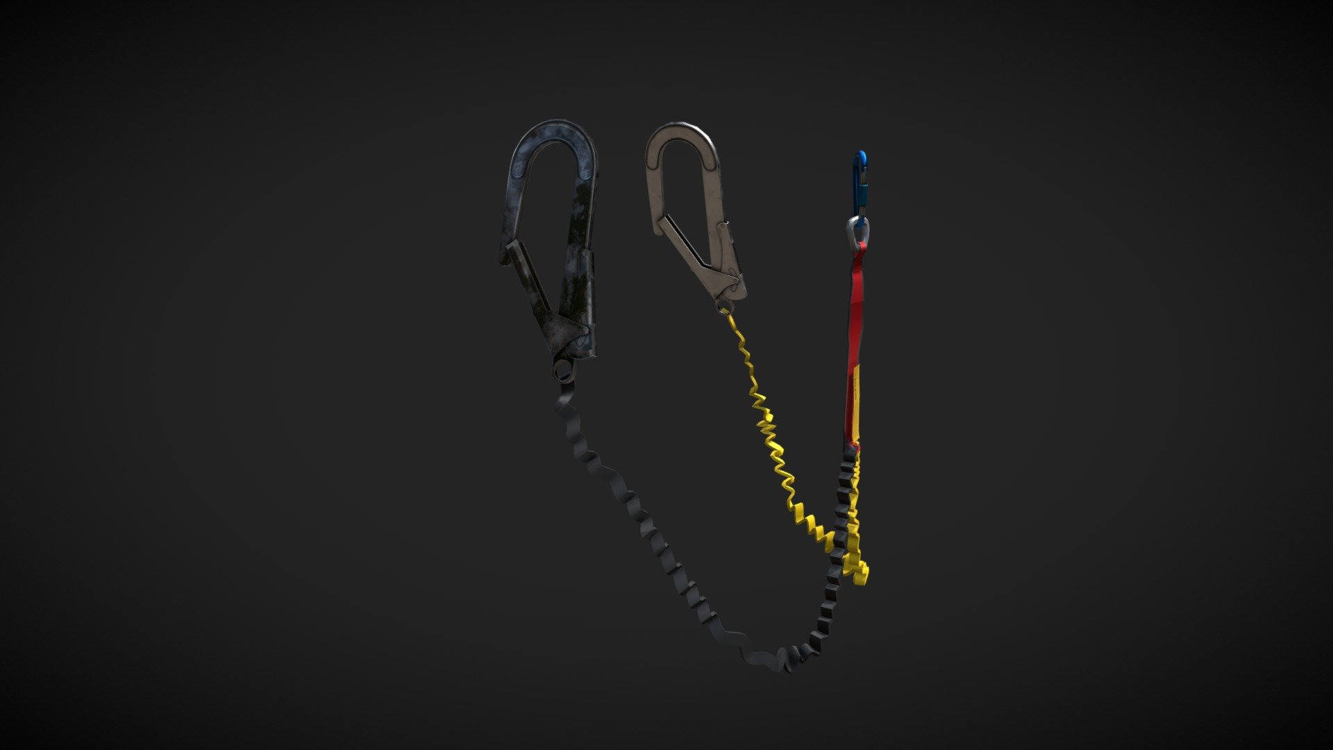 Carabiner Harness for Working at Heights - Carabiner - 3D model by LuminousGroup 3d model