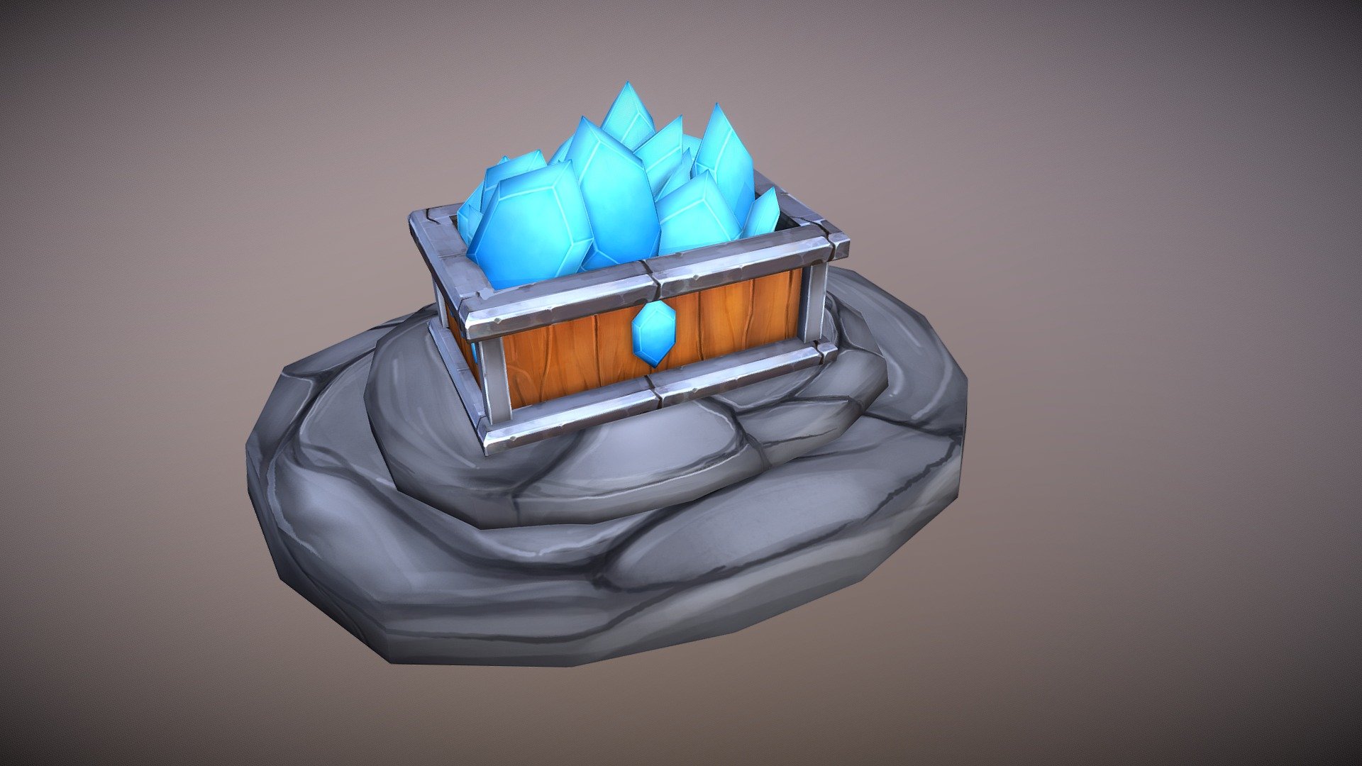 Hi! Thank you for using my model. I hope will serve you well in your game project.

This low-poly model is intended to be used for game engine, PC,mobile games or console with hand made texture. The model has been checked &amp; optimized for any game engine. It's based on mining place as inspiration.

Textures are build base on Unity 5 - Standard Metallic with a resolution of 2048 x 2048 Px but you can use it on any 3D game engine that supports this workflow: -Albedo or Diffuse with normal map as extra for stone only.

File Formats: OBJ, Fbx, .mb

If you notice any issues, feel free to contact me and I will fix it right away. Thank you! - Blue Gems - Buy Royalty Free 3D model by I.Sebastian.C 3d model