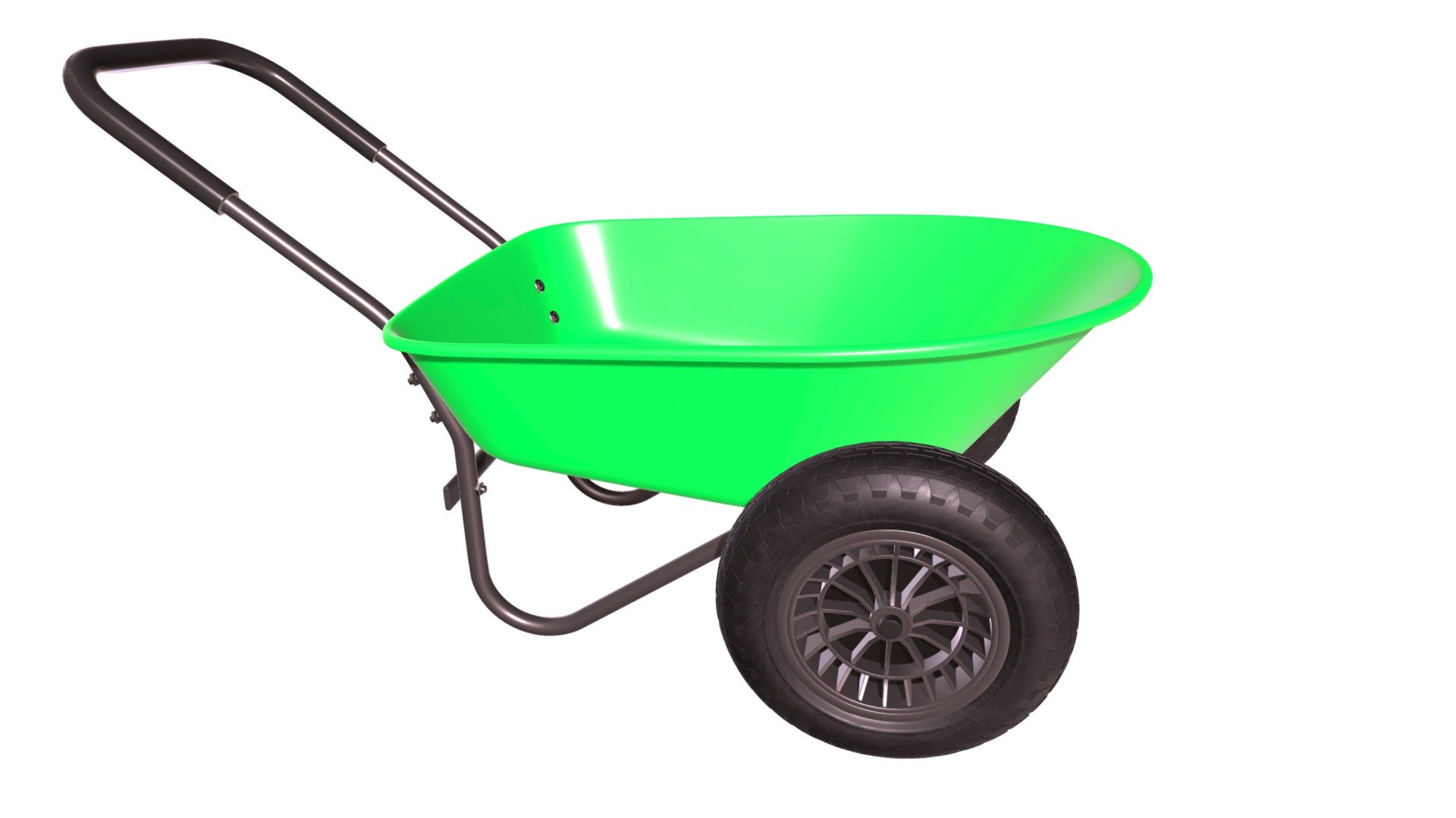 Processed with Batch Uploader - Wheelbarrow - Buy Royalty Free 3D model by HQ3DMOD (@AivisAstics) 3d model