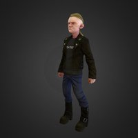 Road rider gamedevelopment, character, lowpoly, gameart