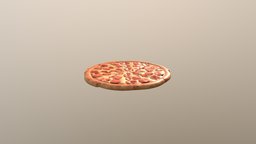 Pizza Food 3D Model food, party, pizza, junk-food, pizza-slice