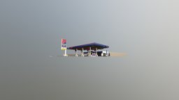Petron Gas Station malaysia, gas-station, low-poly