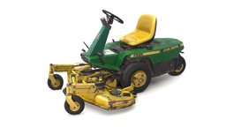 John Deere F525 Photogrammetry tools, mower, tractor, deere, john, old, yard, lawn, substancepainter, substance