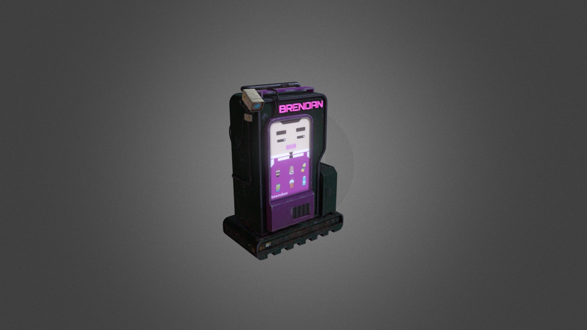 Asset for the  course “Digital Asset Creation for Games”. The task was to create an asset for a game of our choosing.
I decided to create a remodel of brendan the vending machine. The concept is based on concept art i found on the internet.

I created this piece with blender and substance painter 3d model