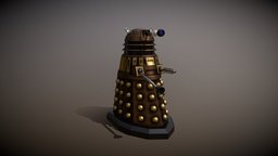 Bronze New Series Dalek bronze, doctor, who, new, dalek, series, dr, alien, blender, robot, rigged